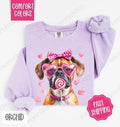 Valentine Boxer Comfort Colors Sweatshirt, Valentine's Day Women's Crewneck, Cute Women's Sweater T-Shirts, Hoodie