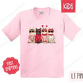 Valentine Cats Kids Shirt - Valentine's Day Children's Tshirt - Youth CatTee Gildan Hoodie, Sweatshirt | ZylaModa.com