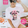 Valentine Schnauzer Shirt Comfort Colors, Valentine's Day Women's Tee, Cute Women's Tshirt Hoodie, Sweatshirt | ZylaModa.com