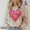 Valentine Sweatshirt and T-Shirt, Heart Valentines Day Shirt for Women, Valentine Shirts, Valentines Day Gift, Kids...