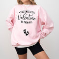 Valentines Day Pregnancy Announcement Sweatshirt Pregnant Sweetest February Baby Maternity Sweater February Gender Reveal...