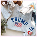 Varsity Trump 45-47 Sweatshirt | Trump Sweatshirt T-Shirts, Hoodie | ZylaModa.com