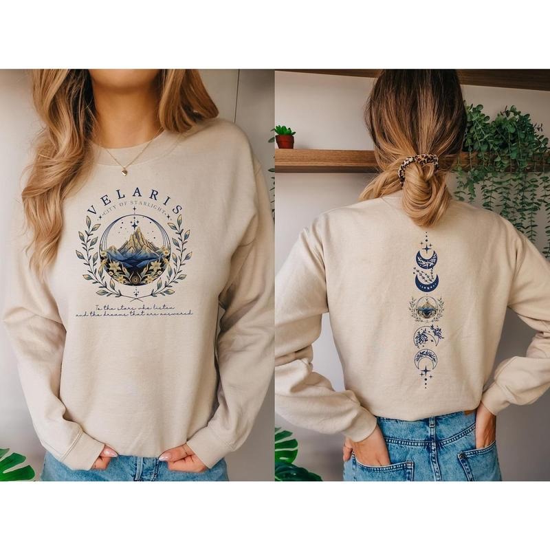 Velaris ACOTAR Sweatshirt, Velaris City Of Starlight Shirt, The Night Court Tee, SJM Merch Shirt, Court of Dreams,...