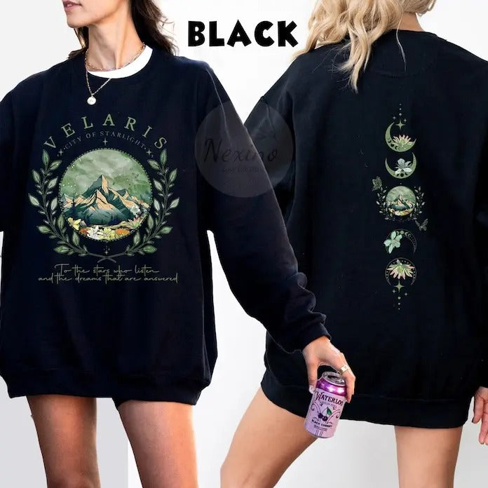 Velaris City Of Starlight ACOTAR Sweatshirt, The Night Court Shirt, Court of Dreams, Rhysand, Cassian, Sarah J Maas,...