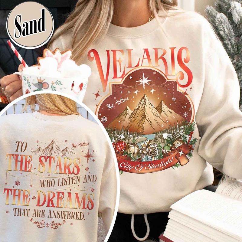 Velaris City of Starlight Two-Sided Sweatshirt, Velaris Shirt, Velaris City Starlight Shirt, City of Velaris, Velaris...