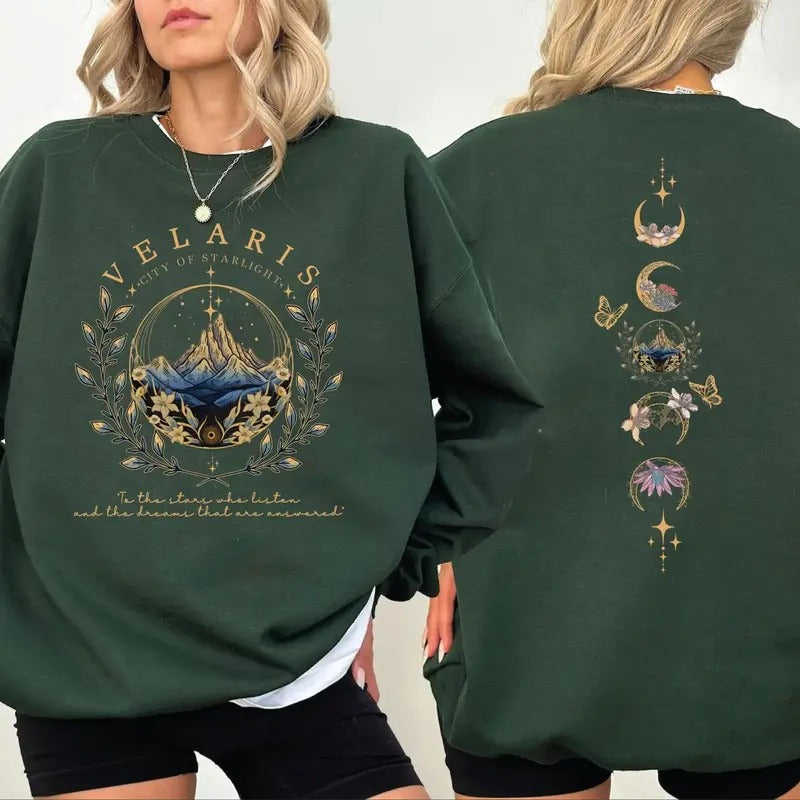 Velaris Sweatshirt and Hoodie, A Court of Thorns And Roses Sweatshirt, Acotar Sweatshirt T-Shirts | ZylaModa.com