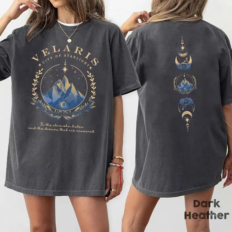 Velaris T-Shirt, The Night Court Velar.s Shirt, City of Starlight Shirt, Acotar Shirt, Sarah J. Maas Velaris Shirt...