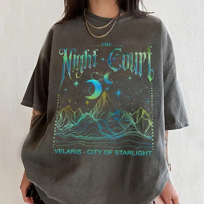 Velaris The Night Court Acotar Comfort Colors Shirt, The Night Court Shirt, SJM Merch Shirt, Acotar Velaris TShirt, Court...