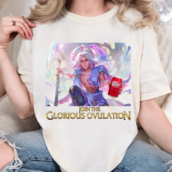 Viktor Arcane Dr Pepper Shirt, Viktor Join The Glorious Ovulation Shirt Hoodie, Sweatshirt | ZylaModa.com