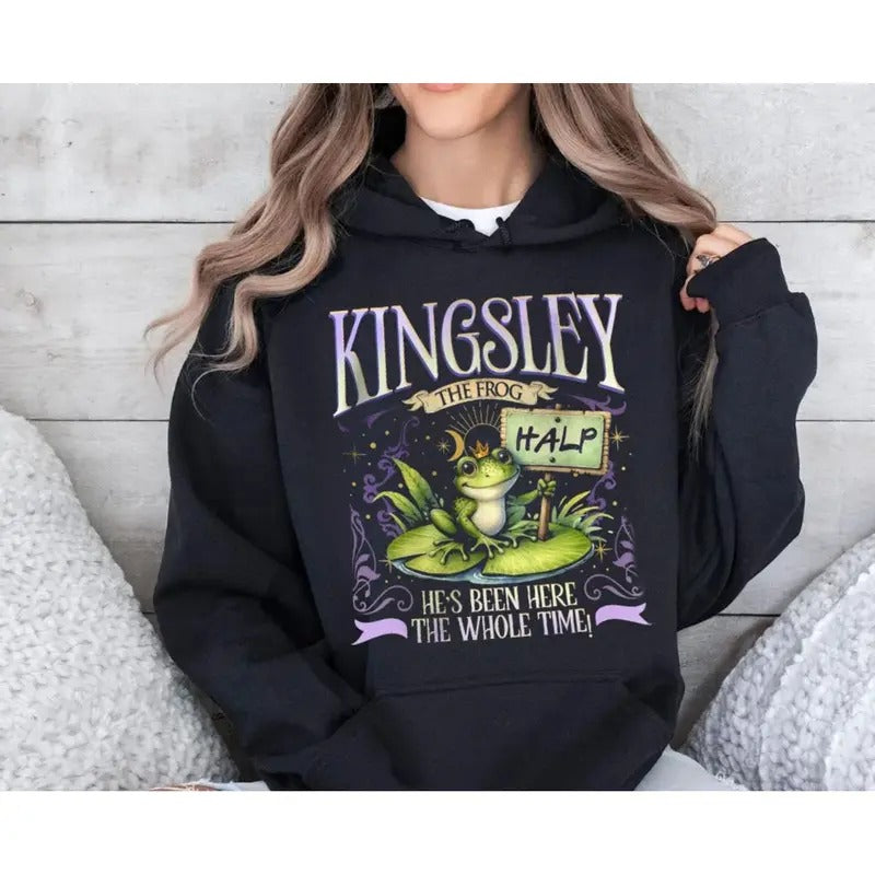 Villain Assistant Shirt For Fan, Kingsley The Frog Halp T Shirt, Villain Lover Hoodie, Funny Gift For Romantasy Book...