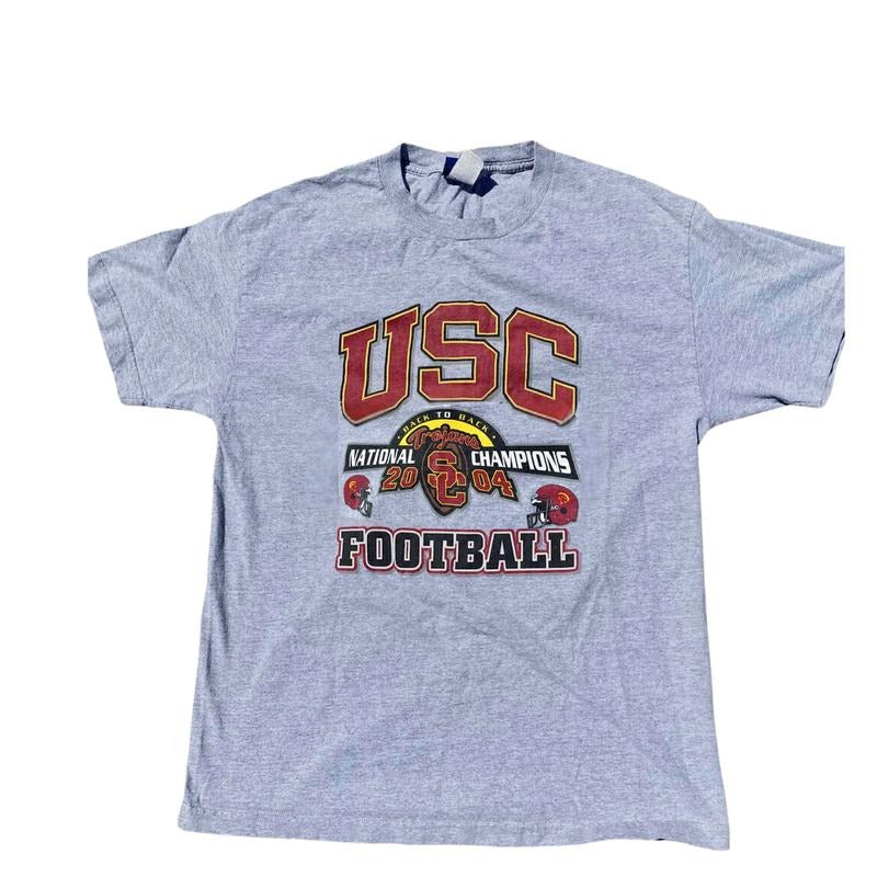 Vintage 2004 USC Trojans Back to Back Football National Champions T-Shirt Hoodie, Sweatshirt | ZylaModa.com