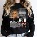 Vintage 21 Savage Shirt 21 Savage Tour 2024 Sweatshirt, The American Dream Tour 2024 Hoodie | ZylaModa.com