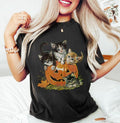 Vintage 90s Cat Halloween Shirt, Retro Halloween Shirt, Spooky Season Tee, Pumpkin Shirt, Halloween Shirt, Vintage...