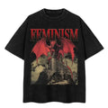 Vintage 90s Feminism Dragon Fantasy T-Shirt, Retro Dragon Shirt, Feminism Long Sleeve, Dragon Graphic Hoodie, Meme Shirt,...