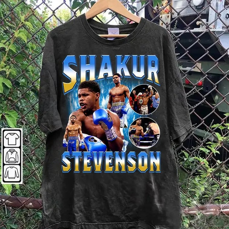 Vintage 90s Graphic Style Shakur Stevenson T-shirt - Shakur Stevenson Tee - American Professional Boxer Tee For Man and...