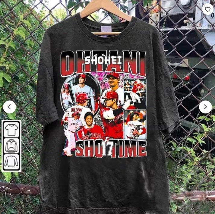 Vintage 90s Graphic Style Shohei Ohtani T-shirt - Shohei Ohtani T-shirt - Retro American Baseball Tee For Man and Woman...