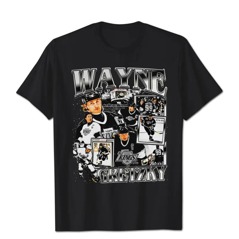 Vintage 90s Graphic Style Wayne Gretzky T-shirt - Wayne Gretzky T-shirt - Retro American Ice Hocke T-shirt, Vintage 90s...