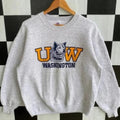 Vintage 90s Washington Huskies Crewneck Sweatshirt, UW Sweatshirt, Washington Huskies Sweatshirt - T-Shirts, Hoodie