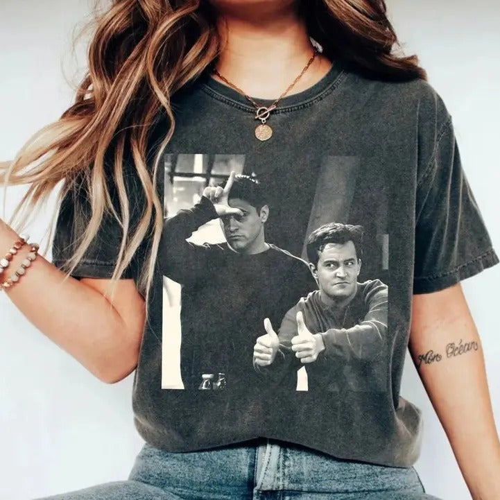 Vintage Chandler Bing T-shirt, Chandler Friends Shirt, Chandler Bing Friends Tee, Friends Chandler Shirt Menswear Top...