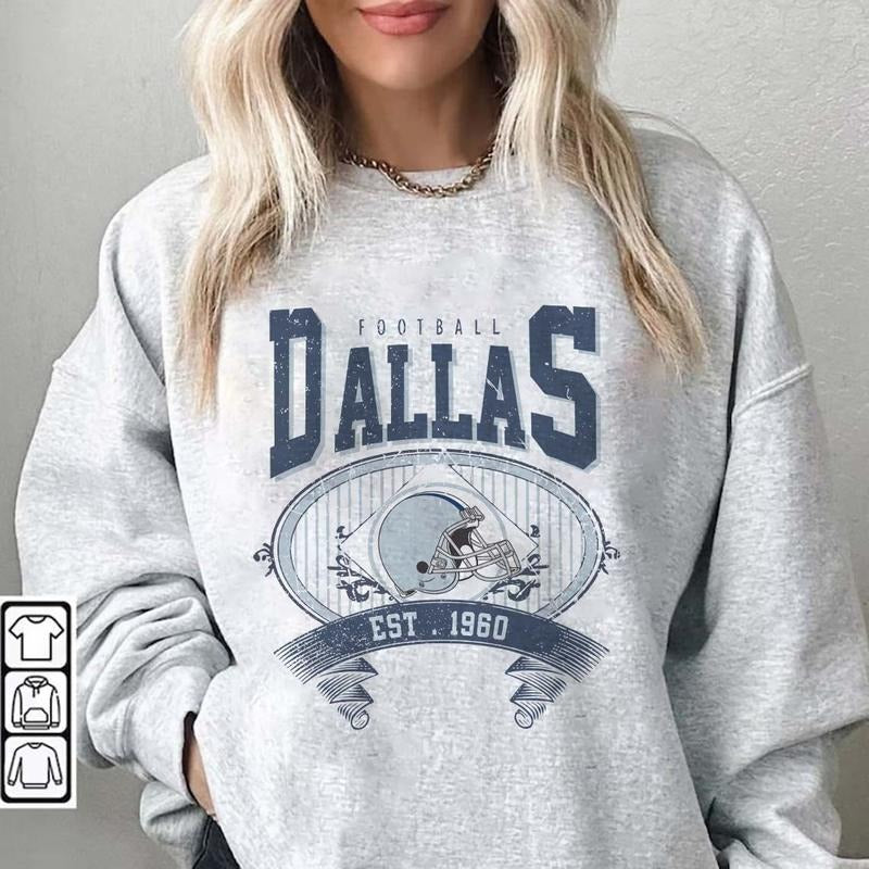 Vintage Dallas Football Sweatshirt T-Shirts, Hoodie | ZylaModa.com