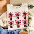 Vintage Dr Pepper Coquette Sweatshirt, Pink Bow Dr Pepper Soda Lover Gift Idea, Diet Giftsstyle{n002}2 T-Shirts, Hoodie