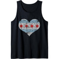 Vintage Flag of Chicago Heart Home Men Women Kids Tank Top MADE IN USA T-Shirts, Hoodie, Sweatshirt | ZylaModa.com