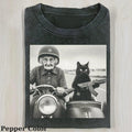 Vintage Funny Grandma And Cat Tshirt, Funny Vintage Movie Shirt-Love Cat-Love Grandma Tshirt-  Funny Meme Shirt Top...