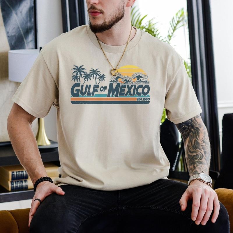 Vintage Gulf of Mexico Shirt, Golfo De Mexico Shirt, Mexico 1550 Shirt, Mexico Map Shirt, Democrat Shirt, Anti Facist...