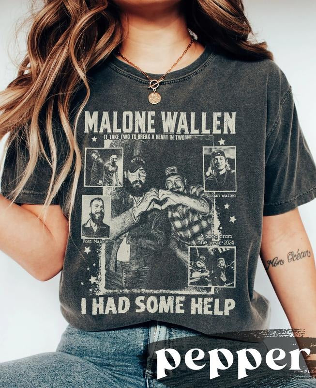 Vintage I Had Some Help shirt, It takes two to break a heart in two shirt Hoodie, Sweatshirt | ZylaModa.com
