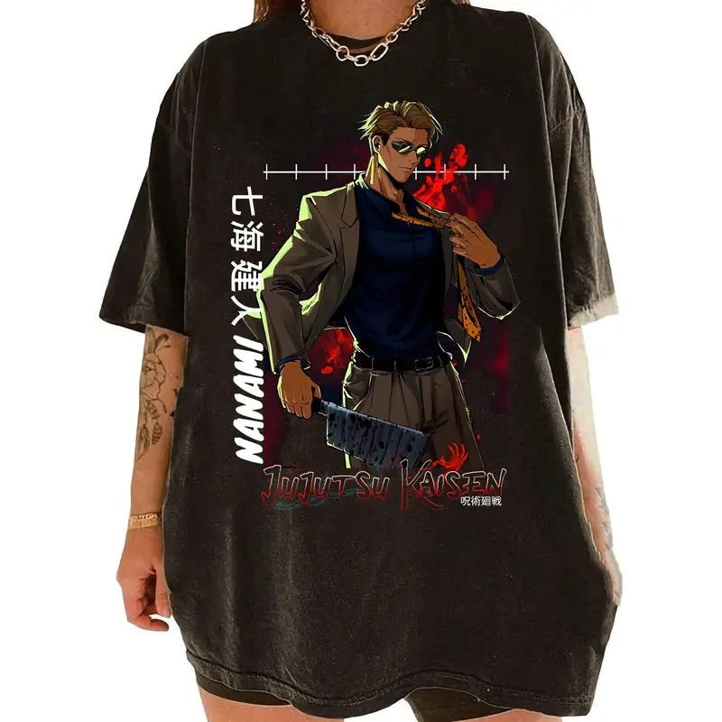 Vintage Kento Nanami Tee, Anime Nostalgia at Its Best Sweatshirt, Hoodie, Comfort Colors | ZylaModa.com