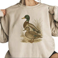 Vintage Mallard Duck Hunting Season Hoodie Unisex Sweatshirt T-shirt Cotton Pullover Womenswear | ZylaModa.com