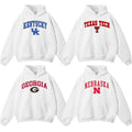 Vintage Sport Teams NCAA Collection Unisex White Hoodie, Graphic Team Collection Hoodie, Gift For NCAA Fan T-Shirts,...