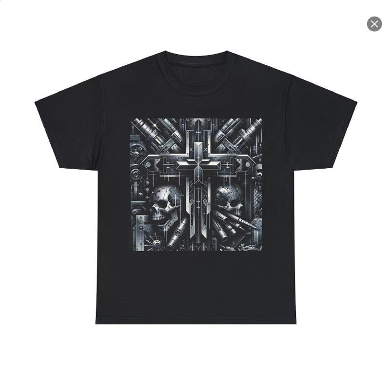 Vintage T-Shirt mechaniic Skull - Y2K Shirt-Unisex tee Hoodie, Sweatshirt | ZylaModa.com