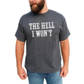 Vintage The Hell I Won't Graphic Tee, Funny Saying T-shirt For Men, Funny Sarcastic Vintage Shirt, Western Style Men Tee,...
