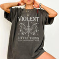 Violent Little Thing Tee Shirt, I Will Not Die Today Shirt, Basgiath War College Tee, Fourth Wing Sweater, Iron Flame...