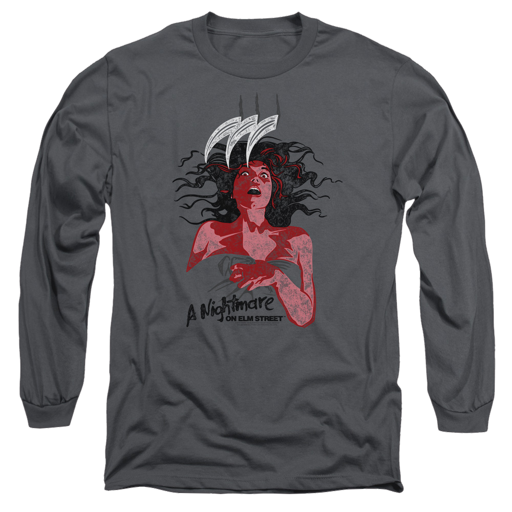 A Nightmare on Elm Street Illustrated European Poster - Men's Long Sleeve T-Shirt Hoodie, Sweatshirt | ZylaModa.com