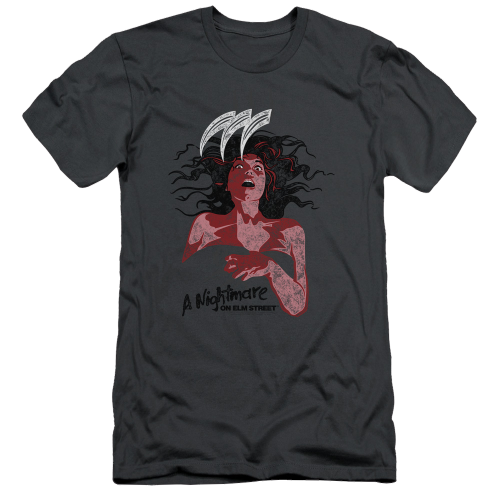A Nightmare on Elm Street Illustrated European Poster - Men's Slim Fit T-Shirt Hoodie, Sweatshirt | ZylaModa.com