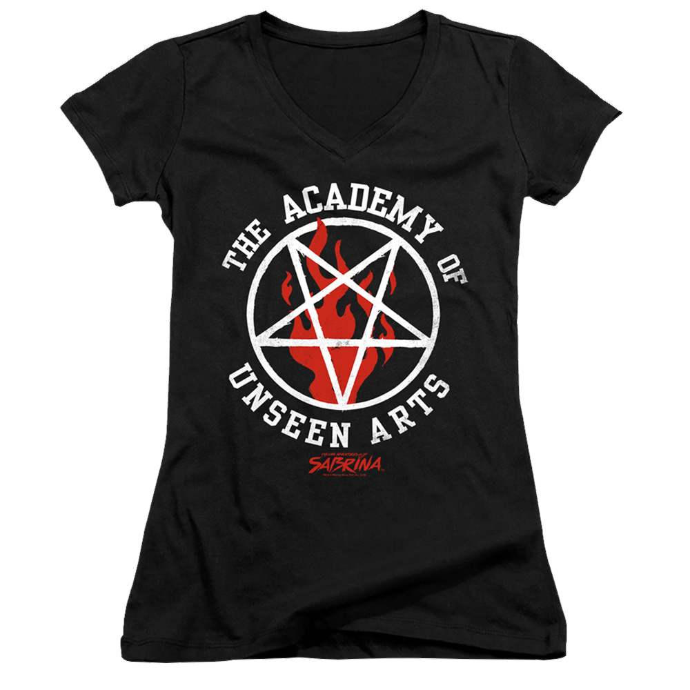 Chilling Adventures Of Sabrina Academy Of Unseen Arts - Juniors V-Neck T-Shirt Hoodie, Sweatshirt | ZylaModa.com