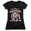 Animaniacs Its Time For - Juniors V-Neck T-Shirt Hoodie, Sweatshirt | ZylaModa.com
