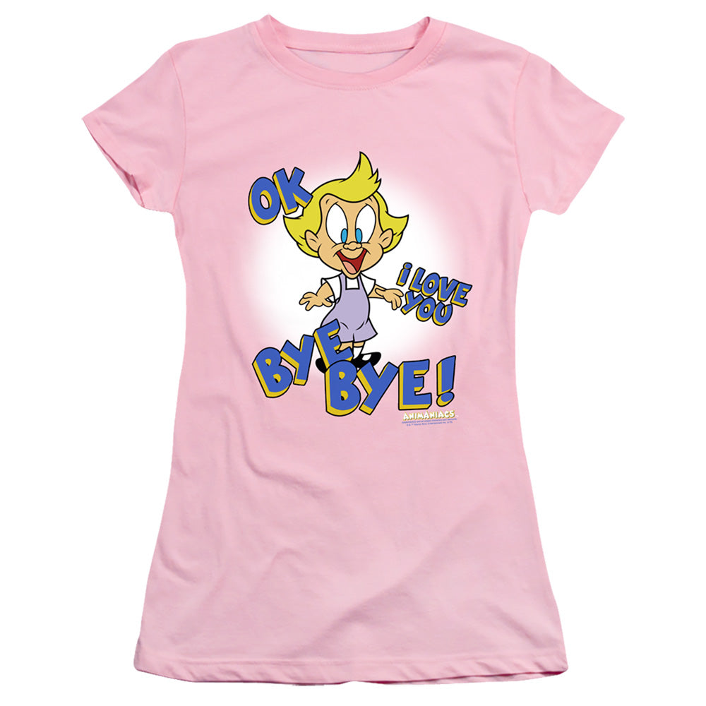 Animaniacs Mindy Junior Sheer Cap Sleeve Womens T Shirt Pink Hoodie, Sweatshirt | ZylaModa.com