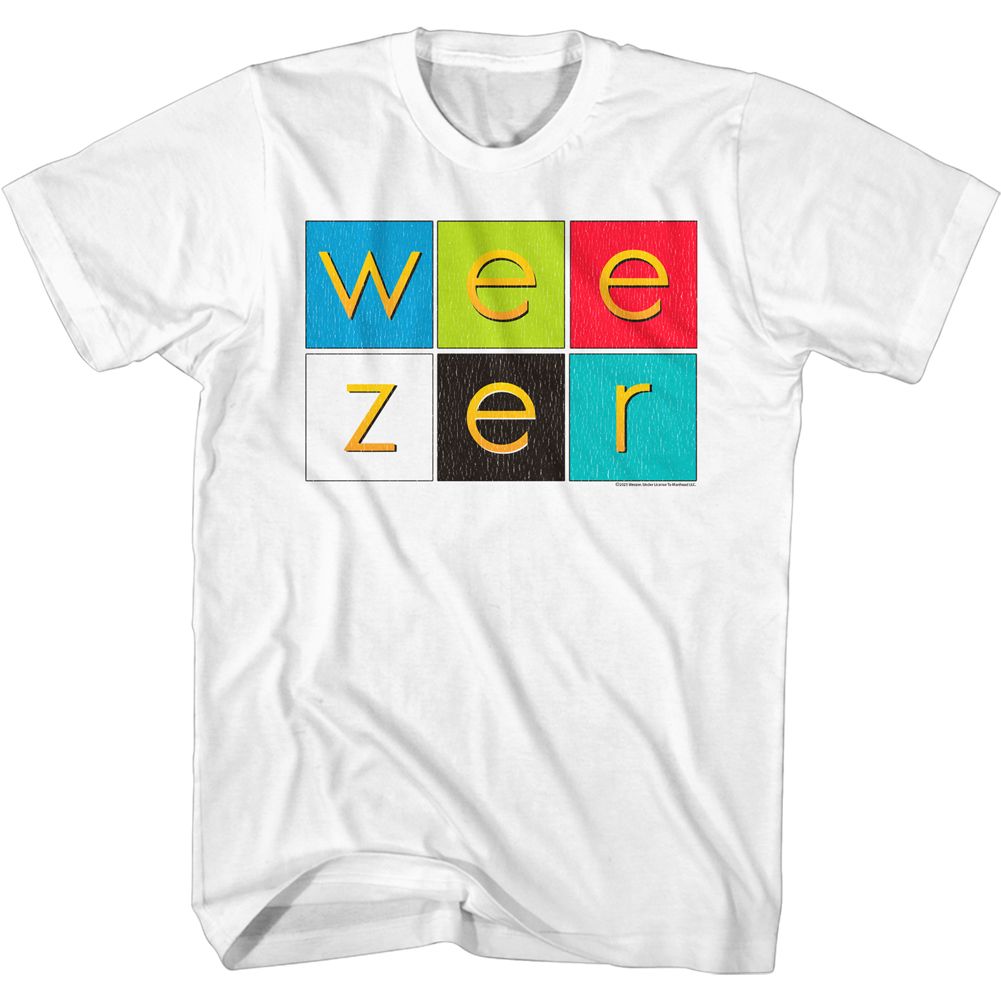Weezer Album Color Squares Official T-Shirt Hoodie, Sweatshirt | ZylaModa.com