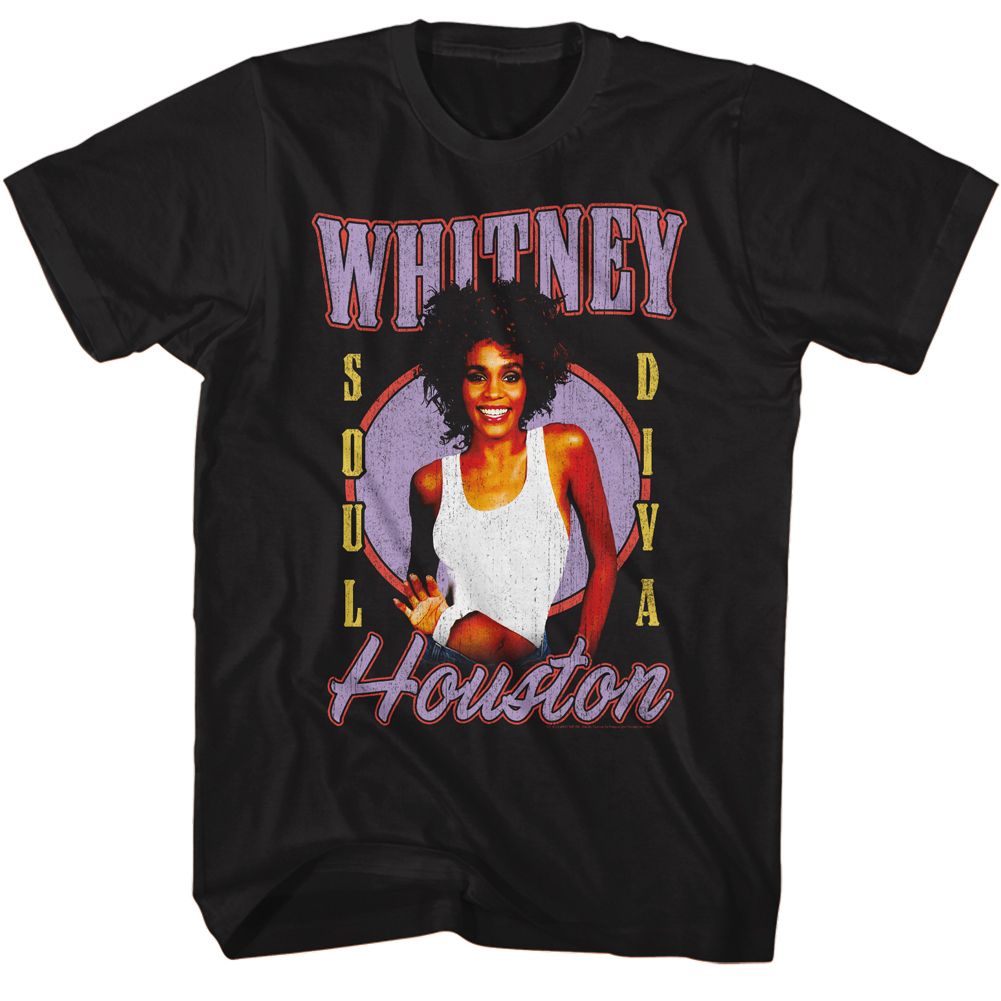 Whitney Houston Soul Diva Official T-Shirt Hoodie, Sweatshirt | ZylaModa.com