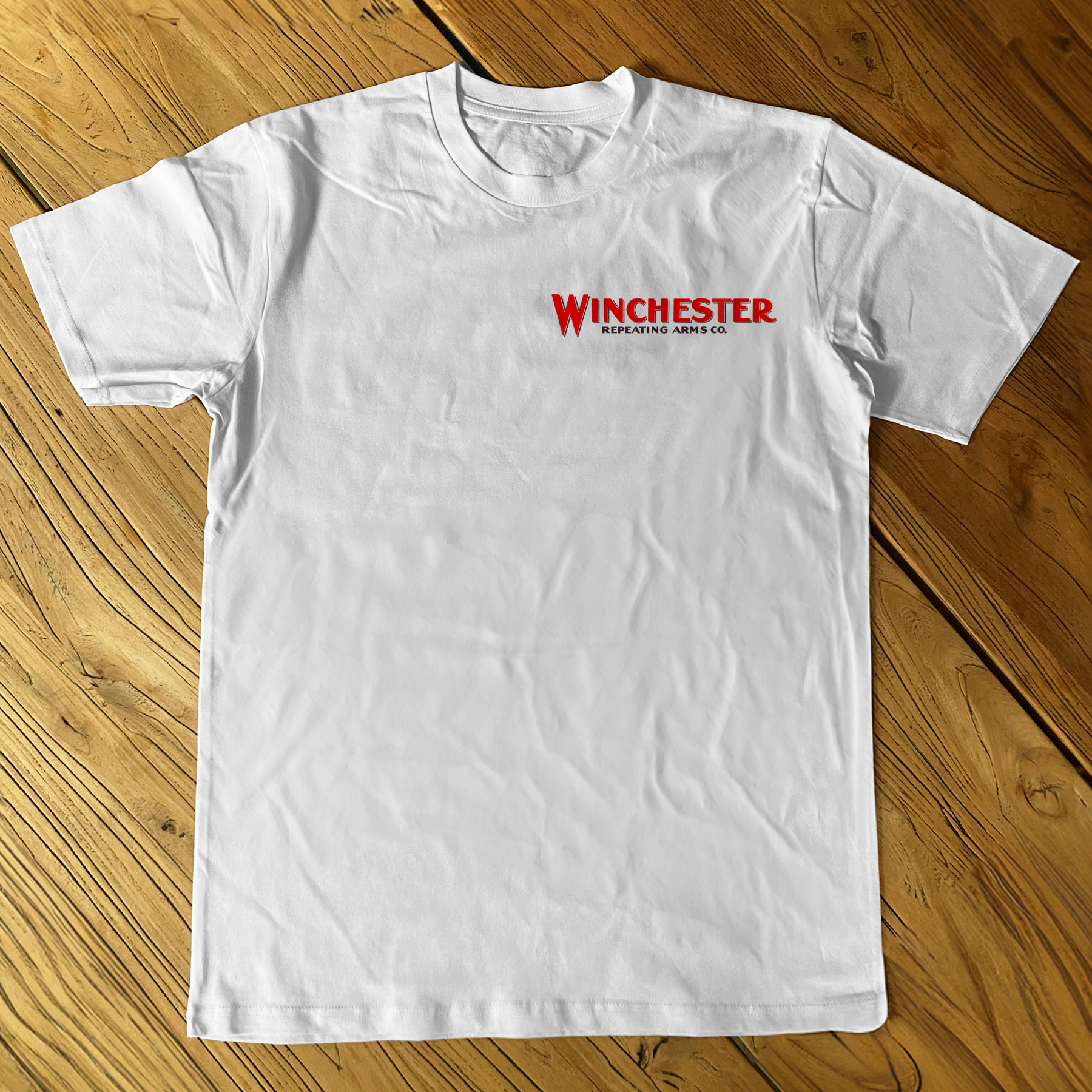 WINCHESTER 'REPEATING ARMS CO.' HEAVYWEIGHT WHITE T-SHIRT Hoodie, Sweatshirt | ZylaModa.com (Image 2)