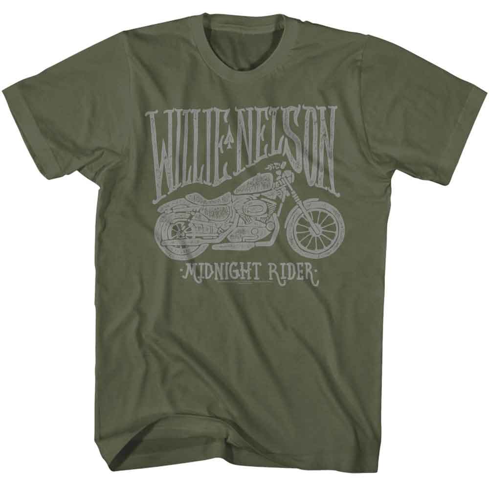 Willie Nelson Midnight Rider Official T-Shirt Hoodie, Sweatshirt | ZylaModa.com