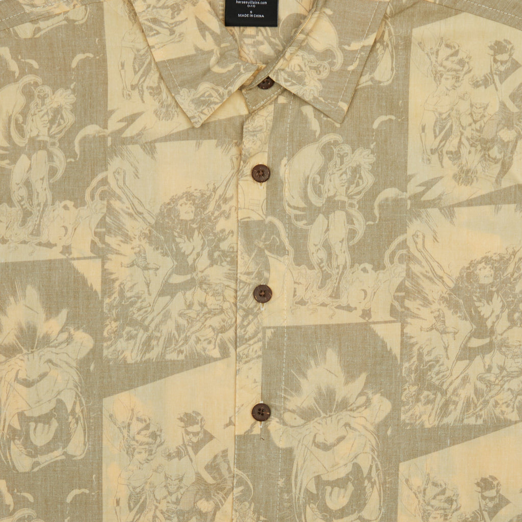 X-Men All Over Film Print Button-Down Shirt Hoodie, Sweatshirt | ZylaModa.com (Image 2)