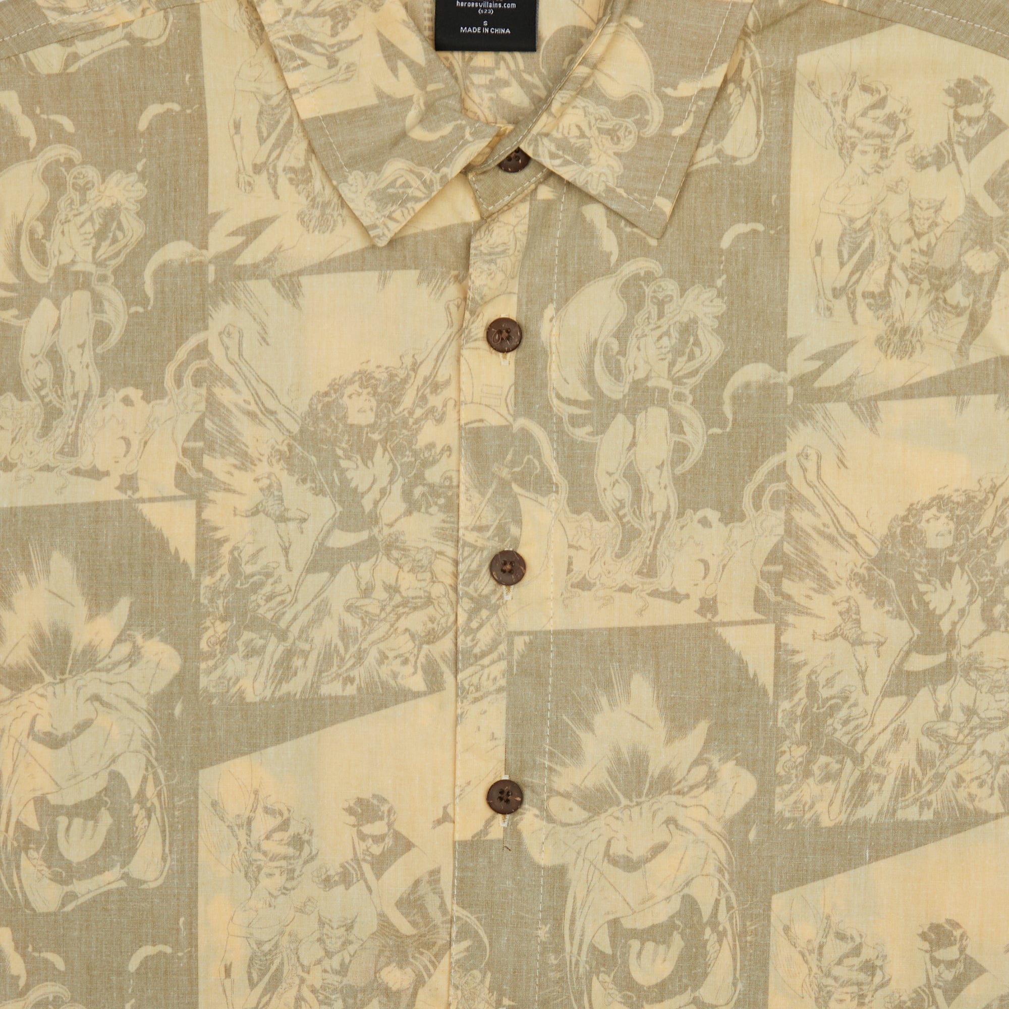 X-Men All Over Film Print Button-Down Shirt Hoodie, Sweatshirt | ZylaModa.com (Image 2)