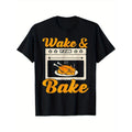 Wake Bake Turkey Feast Meal Dinner Chef Funny Thanksgiving men T-Shirt made in usa Hoodie, Sweatshirt | ZylaModa.com