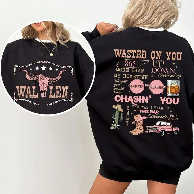 Wallen Sweatshirt, Bullhead Graphic Sweater, Morgan Shirt, Trendy Casual Apparel, Unisex Pullover, Soft Cotton Hoodie,...