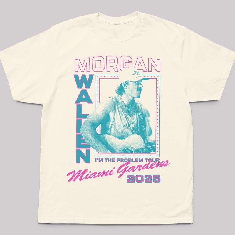 Wallen Tour Exclusive Tee Miami Gradens 2025 Casual Streetwear Styles Summer Trendy Gifts Hoodie, Sweatshirt | ZylaModa.com