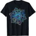 Watercolor Mandala Sacred Fractal Geometry Art Good Vibe T-Shirt Made in USA Hoodie, Sweatshirt | ZylaModa.com